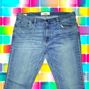 "Hollister" Men's Blue Skinny Fit Epic Flex Jeans - 36 × 32